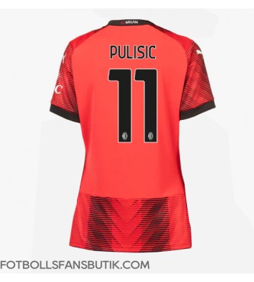 AC Milan Christian Pulisic #11 Replika Hemmatröja Damer 2023-24 Kortärmad